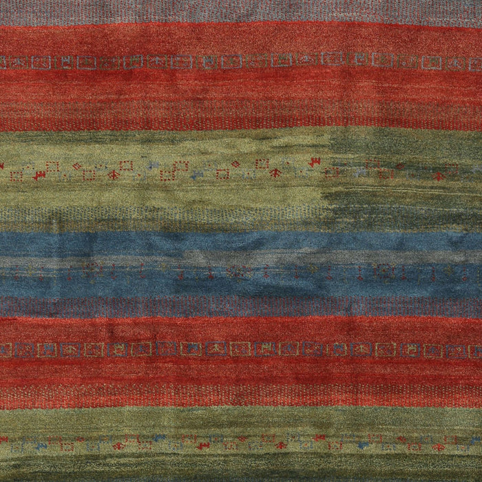 Contemporary Brown Red Modern Rug, con2043