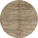 Sideview of Contemporary Brown Modern Rug, con2044