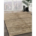 Machine Washable Contemporary Brown Rug in a Family Room, wshcon2044