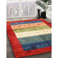 Contemporary Brown Modern Rug, con2045