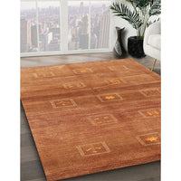 Contemporary Orange Red Modern Rug, con2047