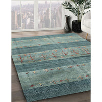 Contemporary Green Modern Rug, con2048