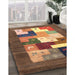 Machine Washable Contemporary Dark Sienna Brown Rug in a Family Room, wshcon2050