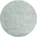 Square Machine Washable Contemporary Dark Gray Rug, wshcon2052