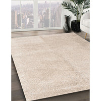 Contemporary Tan Brown Solid Rug, con2055