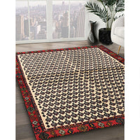 Contemporary Light French Beige Brown Modern Rug, con2056