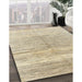 Machine Washable Contemporary Dark Almond Brown Rug in a Family Room, wshcon2059