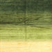 Sideview of Machine Washable Contemporary Yellow Green Rug, wshcon2060