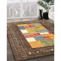 Contemporary Copper Green Modern Rug, con2061