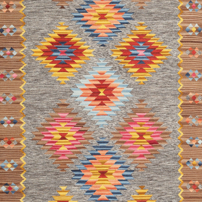 Machine Washable Contemporary Chestnut Red Rug, wshcon2068