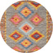 Sideview of Contemporary Chestnut Red Southwestern Rug, con2068