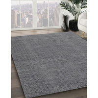 Contemporary Dark Gray Modern Rug, con2069