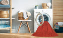 Machine Washable Contemporary Neon Red Rug in a Washing Machine, wshcon206