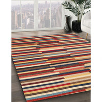 Contemporary Sand Brown Modern Rug, con2070