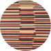 Sideview of Contemporary Sand Brown Modern Rug, con2070