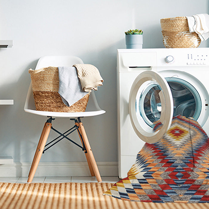 Machine Washable Contemporary Chestnut Brown Rug in a Washing Machine, wshcon2074