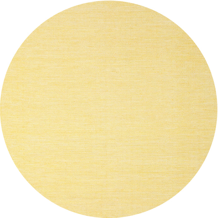 Sideview of Contemporary Bold Yellow Modern Rug, con2076