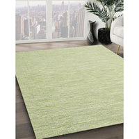 Contemporary Avocado Green Modern Rug, con2077