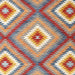 Square Contemporary Brown Southwestern Rug, con2080