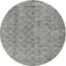 Square Machine Washable Contemporary Dark Gray Rug, wshcon2086