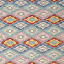 Square Contemporary Tan Brown Southwestern Rug, con2089