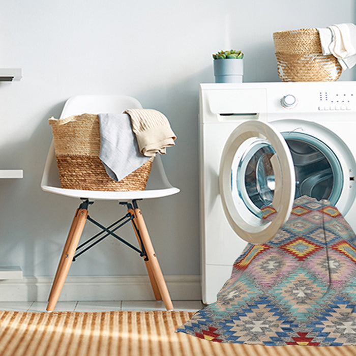 Machine Washable Contemporary Tan Brown Rug in a Washing Machine, wshcon2089