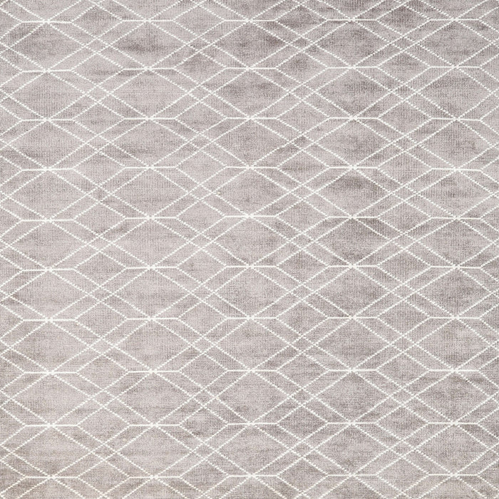 Sideview of Machine Washable Contemporary Dark White Beige Rug, wshcon2090