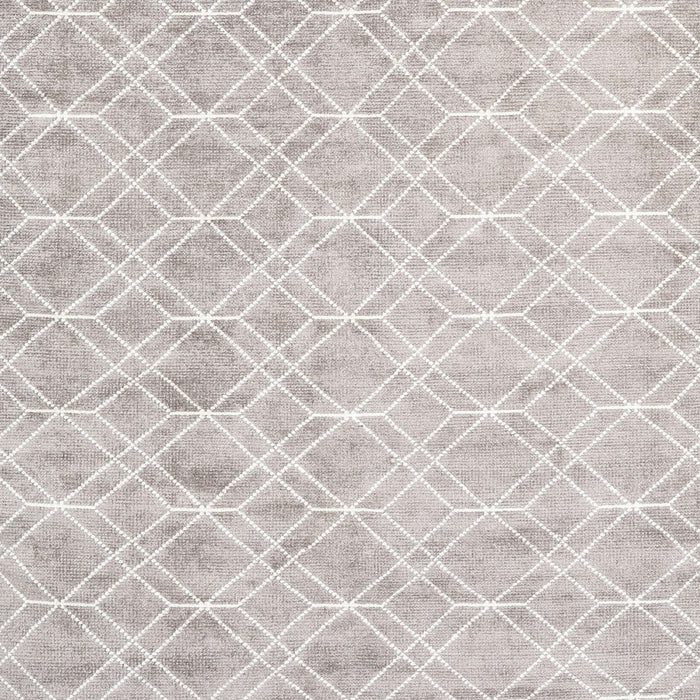 Machine Washable Contemporary Dark White Beige Rug, wshcon2090