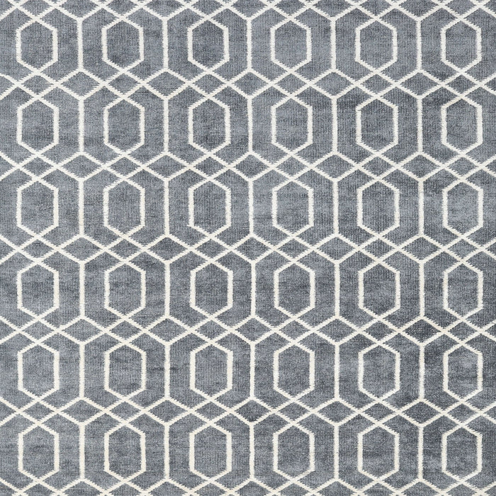 Square Contemporary Slate Granite Gray Modern Rug, con2092
