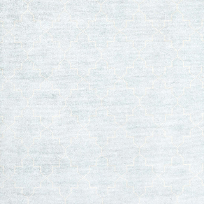 Contemporary Water Blue Solid Rug, con2093