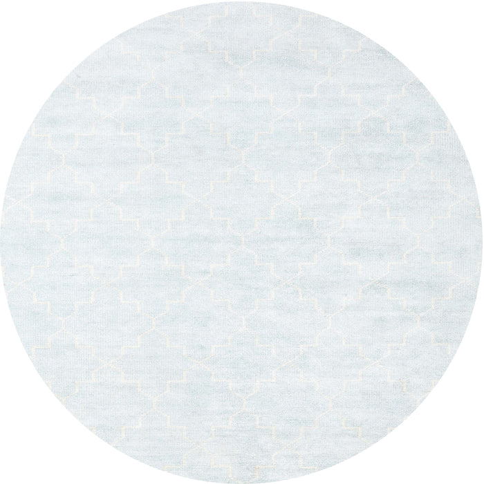 Square Machine Washable Contemporary Water Blue Rug, wshcon2093