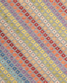 Contemporary Orange Salmon Pink Southwestern Rug, con2094