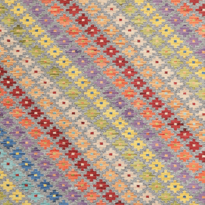 Contemporary Orange Salmon Pink Southwestern Rug, con2094