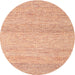 Sideview of Contemporary Light Orange Gold Modern Rug, con2096