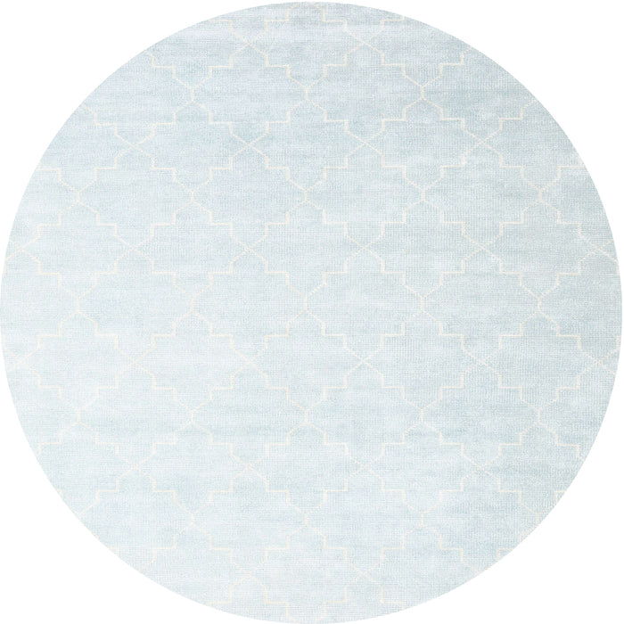 Square Machine Washable Contemporary Water Blue Rug, wshcon2097