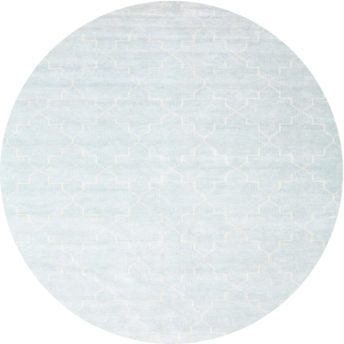 Sideview of Contemporary Water Blue Modern Rug, con2098