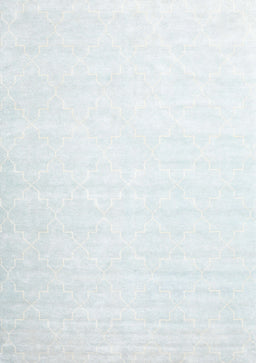 Machine Washable Contemporary Water Blue Rug, wshcon2098