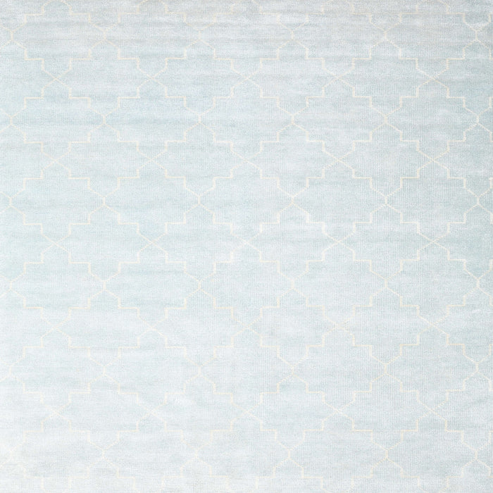 Sideview of Machine Washable Contemporary Water Blue Rug, wshcon2098