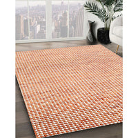 Contemporary Light Orange Gold Modern Rug, con2099