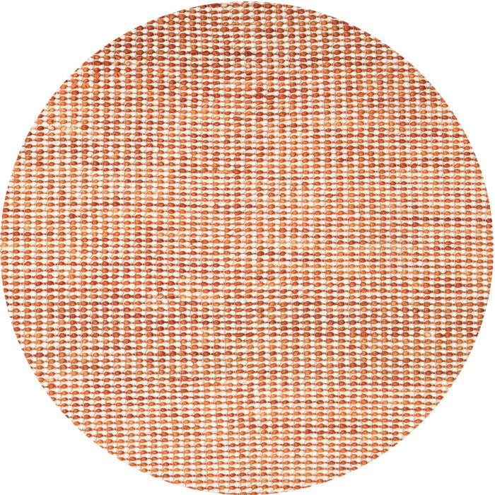 Square Machine Washable Contemporary Light Orange Rug, wshcon2099