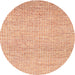 Sideview of Contemporary Light Orange Gold Modern Rug, con2099