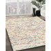 Contemporary Light French Beige Brown Solid Rug in Family Room, con2101