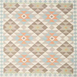 Sideview of Machine Washable Contemporary Tan Brown Gold Rug, wshcon2105