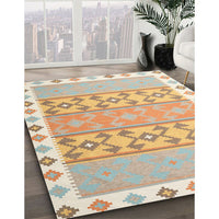 Contemporary Brown Modern Rug, con2106