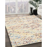 Contemporary Light French Beige Brown Solid Rug, con2108