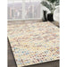 Contemporary Light French Beige Brown Solid Rug in Family Room, con2108