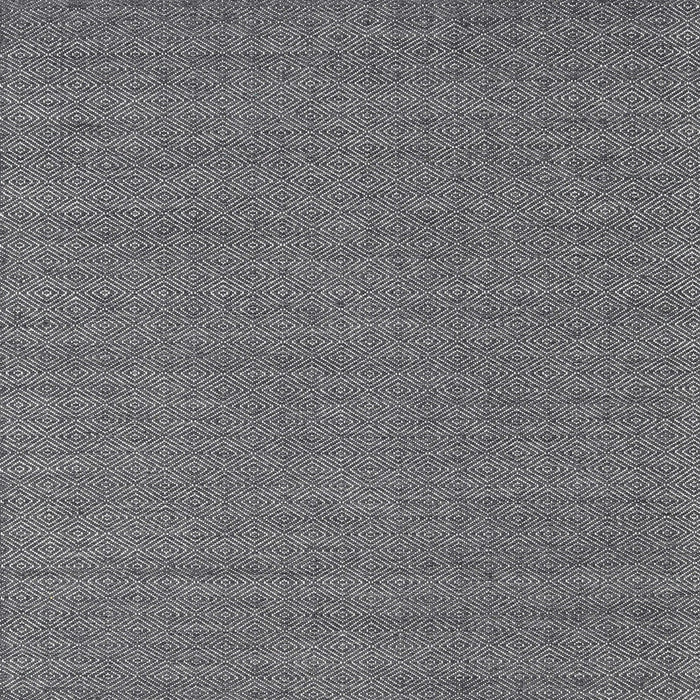 Square Contemporary Dark Gray Modern Rug, con2109