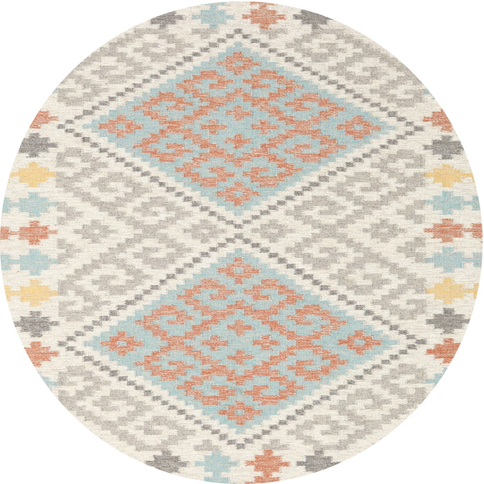 Sideview of Contemporary Tan Brown Southwestern Rug, con2110