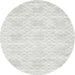 Square Machine Washable Contemporary Platinum Gray Rug, wshcon2112