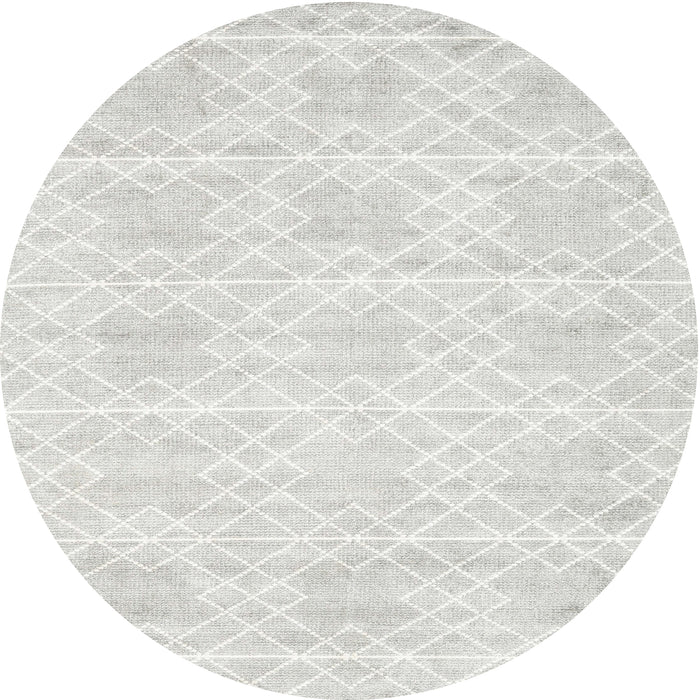 Sideview of Contemporary Platinum Gray Modern Rug, con2112
